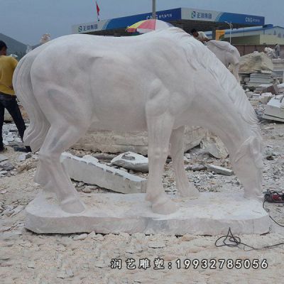 街道动物马石雕