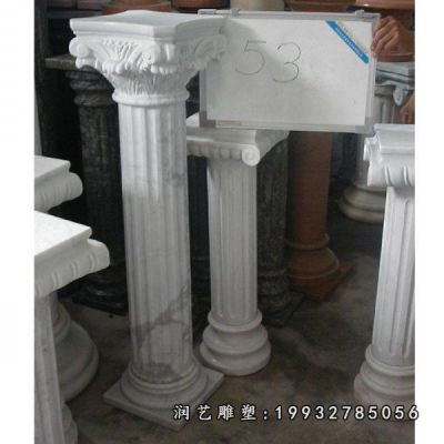 街道罗马柱景观石雕