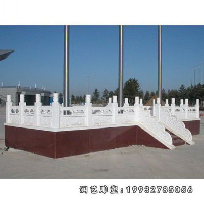 校园景观升旗台石雕