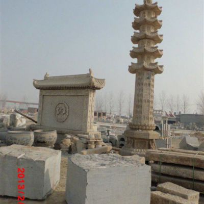 酒店石塔景观雕塑