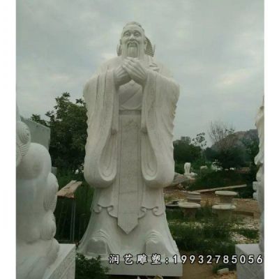 庭院老子人物石雕