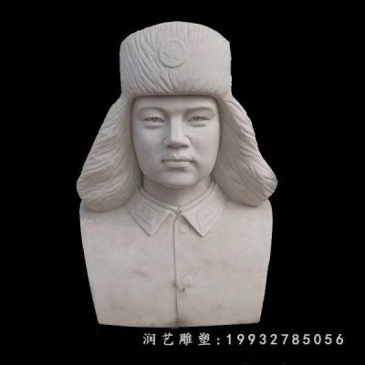 广场人物雷锋石雕