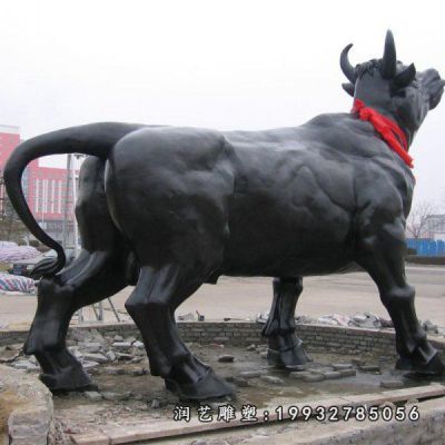 商业街动物牛铜雕