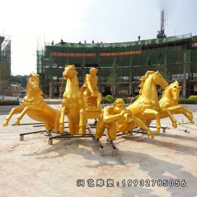 企业喷泉景观铜雕