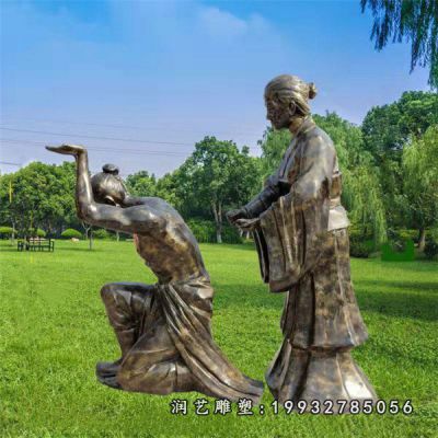 公司典故人物铜雕