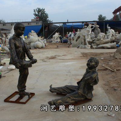 校园儿童人物铜雕