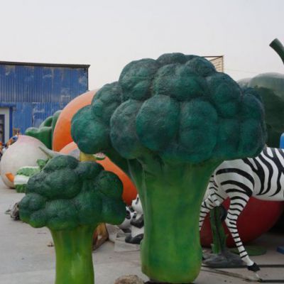 广场玻璃钢西兰花雕塑