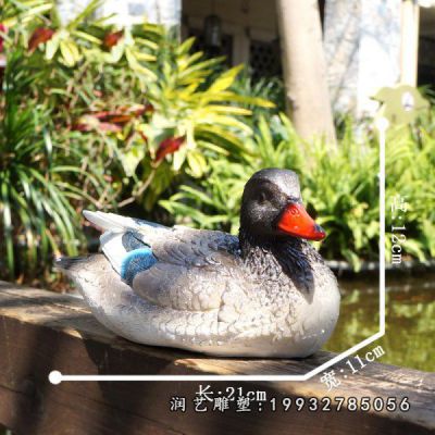 酒店玻璃钢鸳鸯雕塑