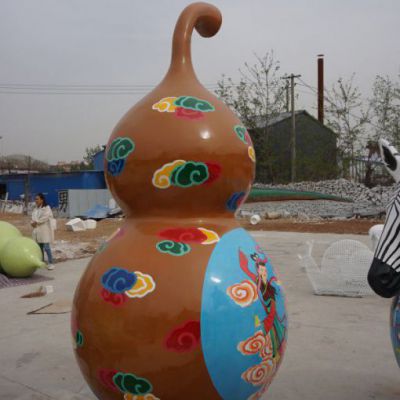 酒店玻璃钢葫芦雕塑