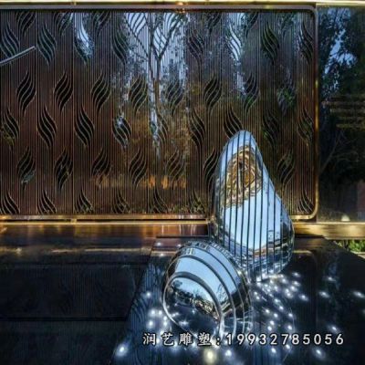 游乐场不锈钢景观石雕塑