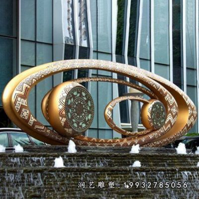 广场不锈钢眼镜雕塑