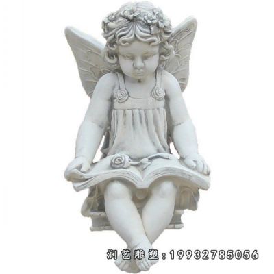 街道人物天使石雕