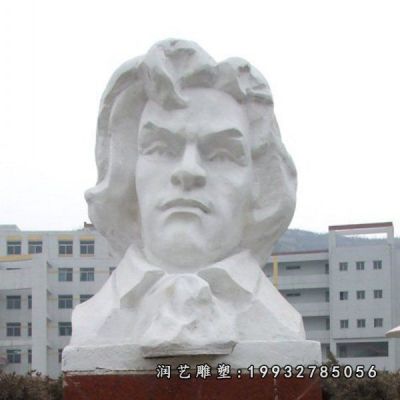 草坪人物贝多芬石雕