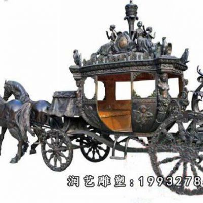 商业街马车景观铜雕