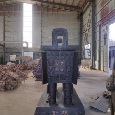 商业街景观鼎铜雕