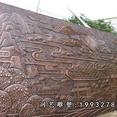 庭院铜浮雕景观雕塑