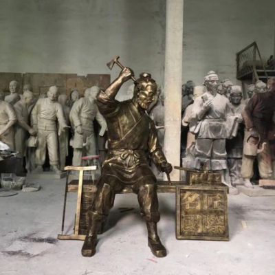 校园人物鲁班铜雕