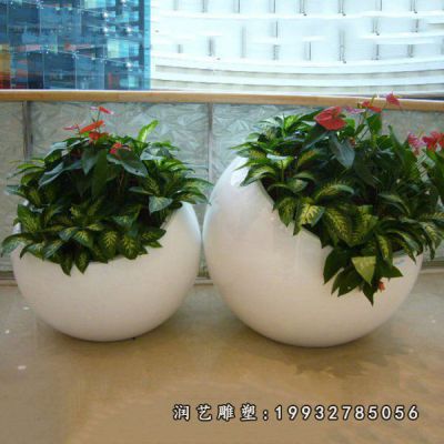 商场玻璃钢花瓶雕塑