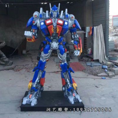 街道玻璃钢卡通雕塑