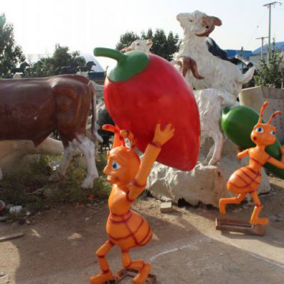 学校玻璃钢蚂蚁雕塑