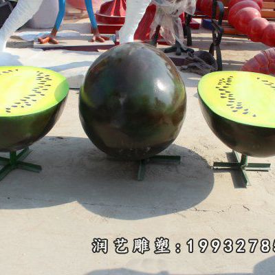商业街玻璃钢水果雕塑