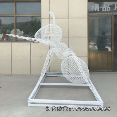 校园不锈钢蚂蚁雕塑