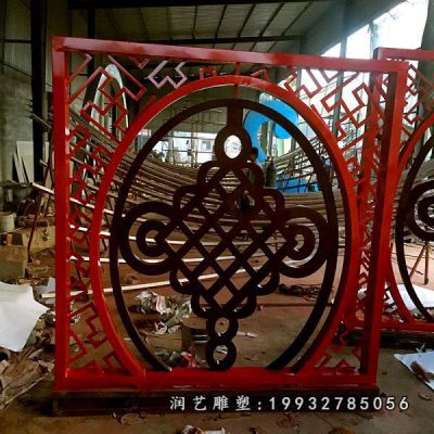 学校不锈钢中国结景观雕塑