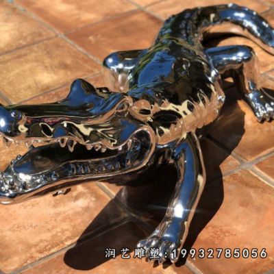 景区不锈钢动物雕塑