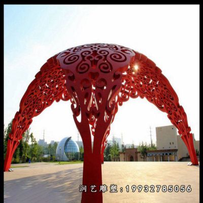 公园不锈钢拱门景观雕塑