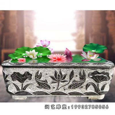 小区景观水缸石雕