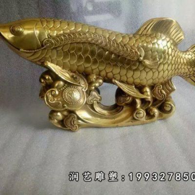 校园动物鱼铜雕