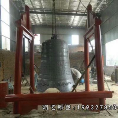 酒店景观钟铜雕