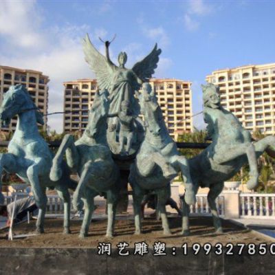 商业街阿波罗战车铜雕