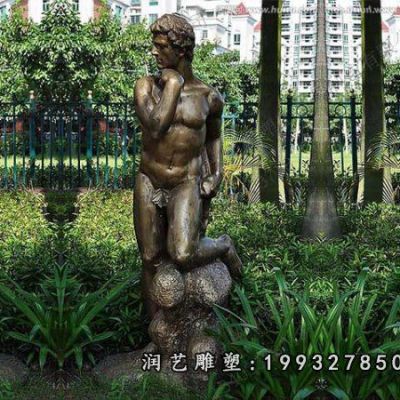 商场西方人物铜雕