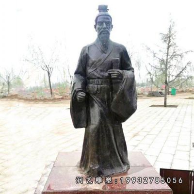 草坪人物扁鹊铜雕