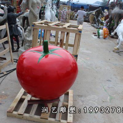 企业玻璃钢西红柿雕塑