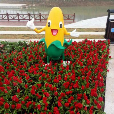 广场玻璃钢玉米雕塑