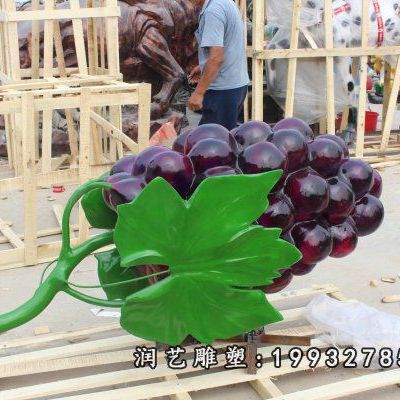 景区玻璃钢葡萄仿真雕塑