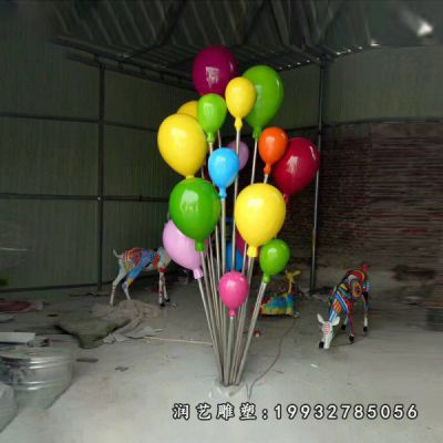游乐场玻璃钢气球雕塑