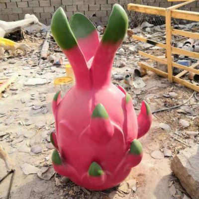 企业玻璃钢火龙果景观雕塑