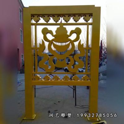 商业街不锈钢宣传栏雕塑